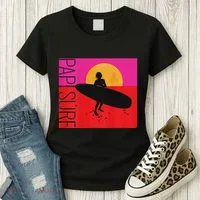 Papi Surf Sunset Surfboard Women's T-Shirt thumb 3