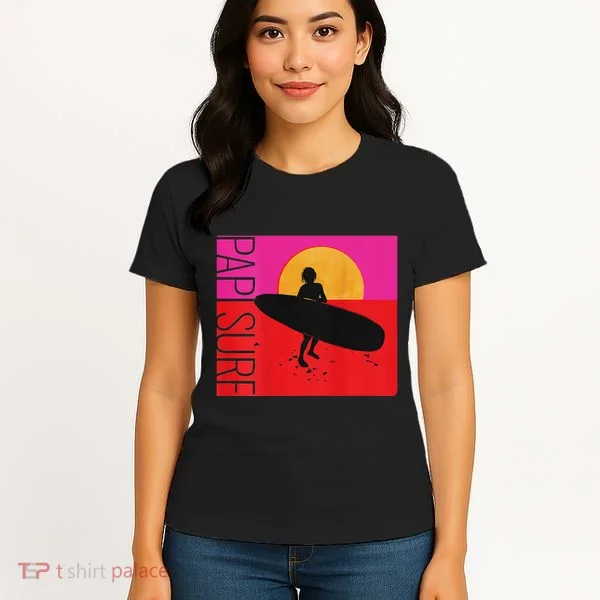 Papi Surf Sunset Surfboard Women's T-Shirt
