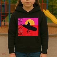 Papi Surf Sunset Surfboard Kids Hoodie thumb 3