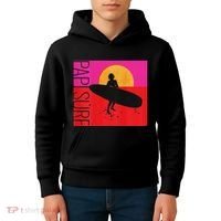 Papi Surf Sunset Surfboard Kids Hoodie thumb 4