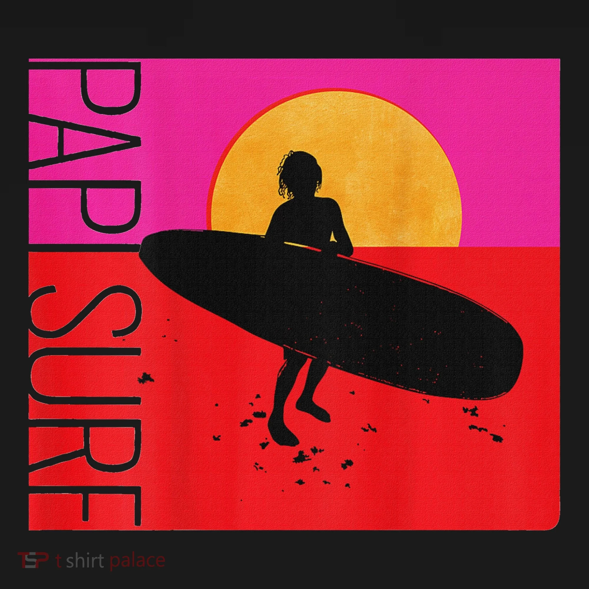 Papi Surf Sunset Surfboard Kids Hoodie