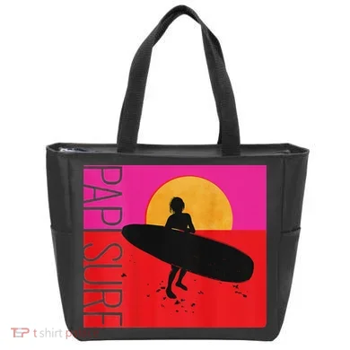 Papi Surf Sunset Surfboard Tote Bag