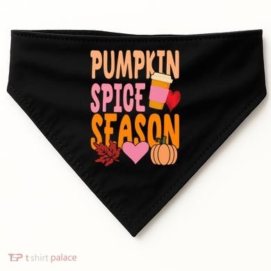 Pumpkin Spice Season USA-Made Doggie Bandana