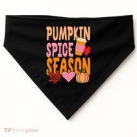Pumpkin Spice Season USA-Made Doggie Bandana thumb 0