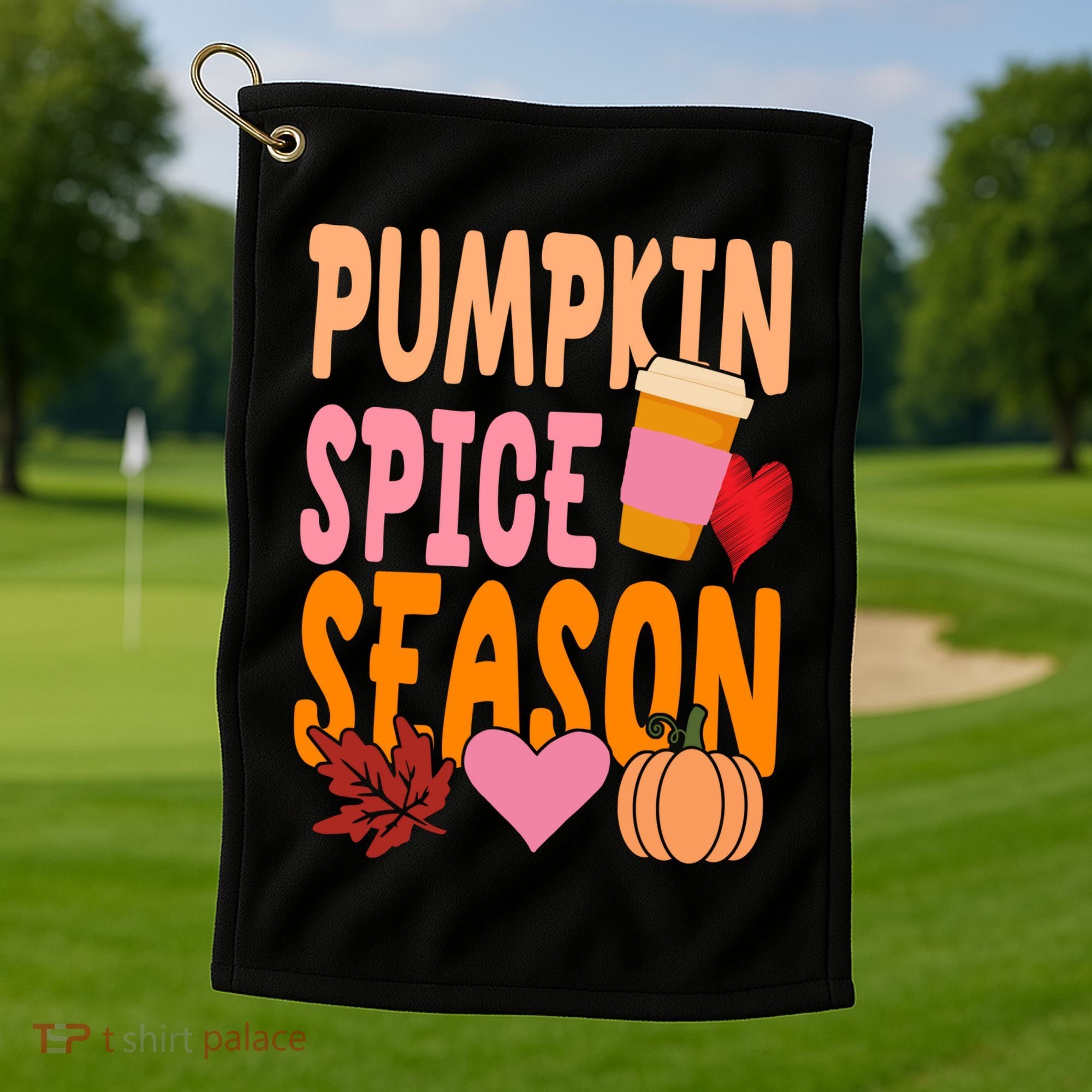 Pumpkin Spice Season Golf Towel