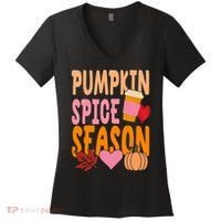 Pumpkin Spice Season Women's V-Neck T-Shirt thumb 0