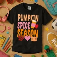 Pumpkin Spice Season Kids T-Shirt thumb 3