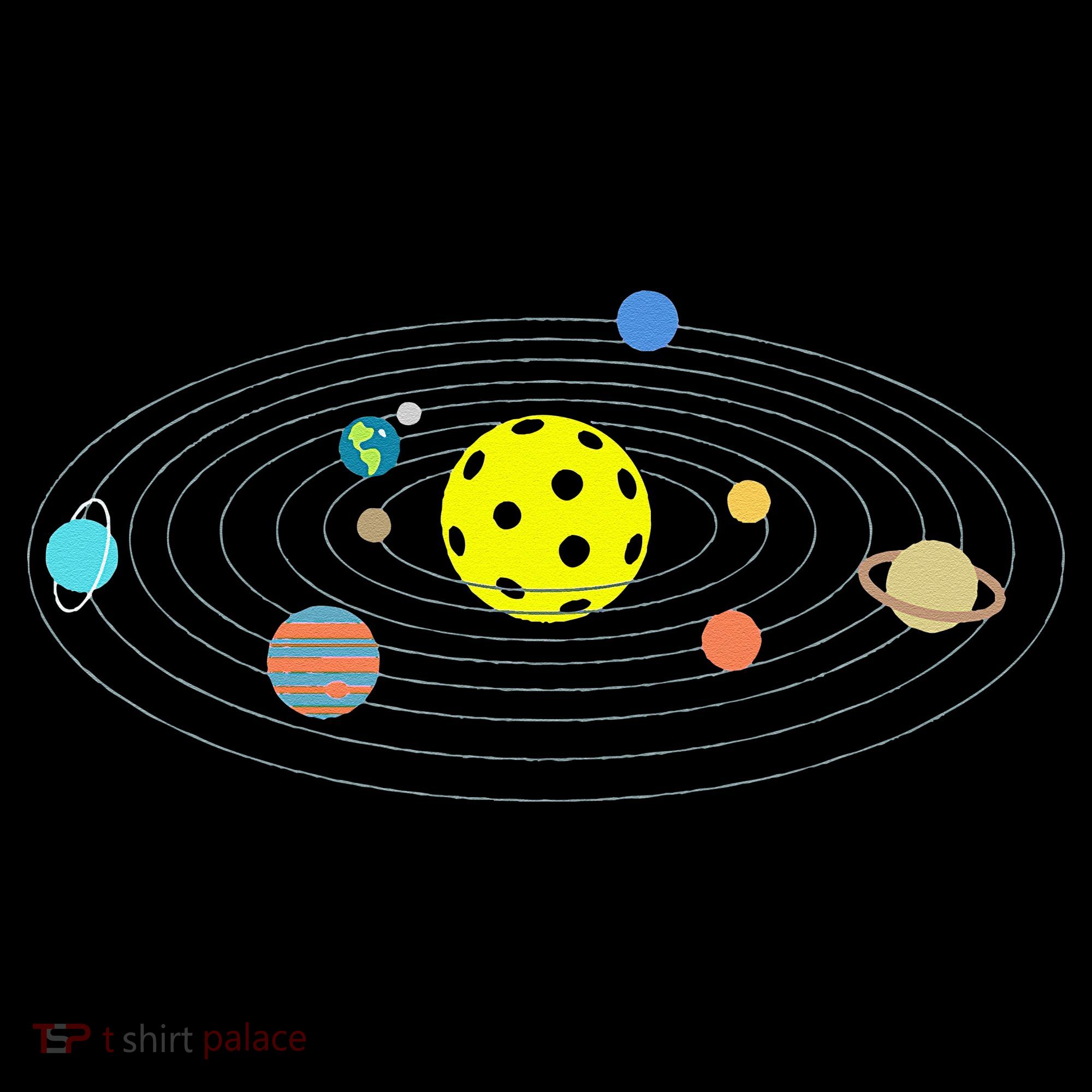 Pickleball Solar System Women's Long Sleeve Shirt