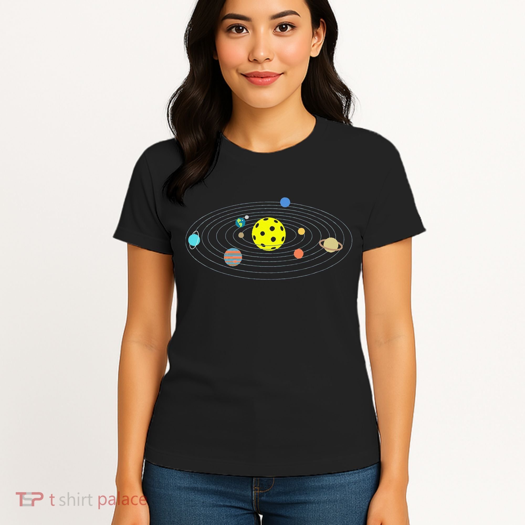 Pickleball Solar System Women's T-Shirt
