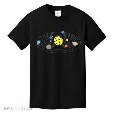 Pickleball Solar System Kids T-Shirt