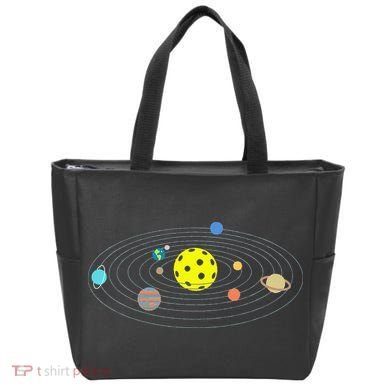 Pickleball Solar System Tote Bag