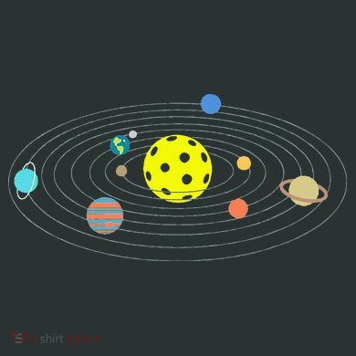Pickleball Solar System Infant Baby Jersey Bodysuit