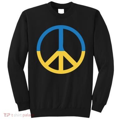 Peace Sign Stand With Ukraine Supporting Ukrainians Sweatshirt