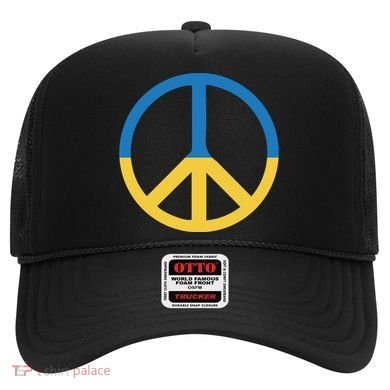 Peace Sign Stand With Ukraine Supporting Ukrainians Hat