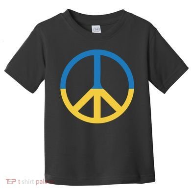 Peace Sign Stand With Ukraine Supporting Ukrainians Toddler T-Shirt