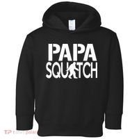 Papa Squatch Shirt Gifts For Dad Sasquatch Bigfoot Toddler Hoodie thumb 0