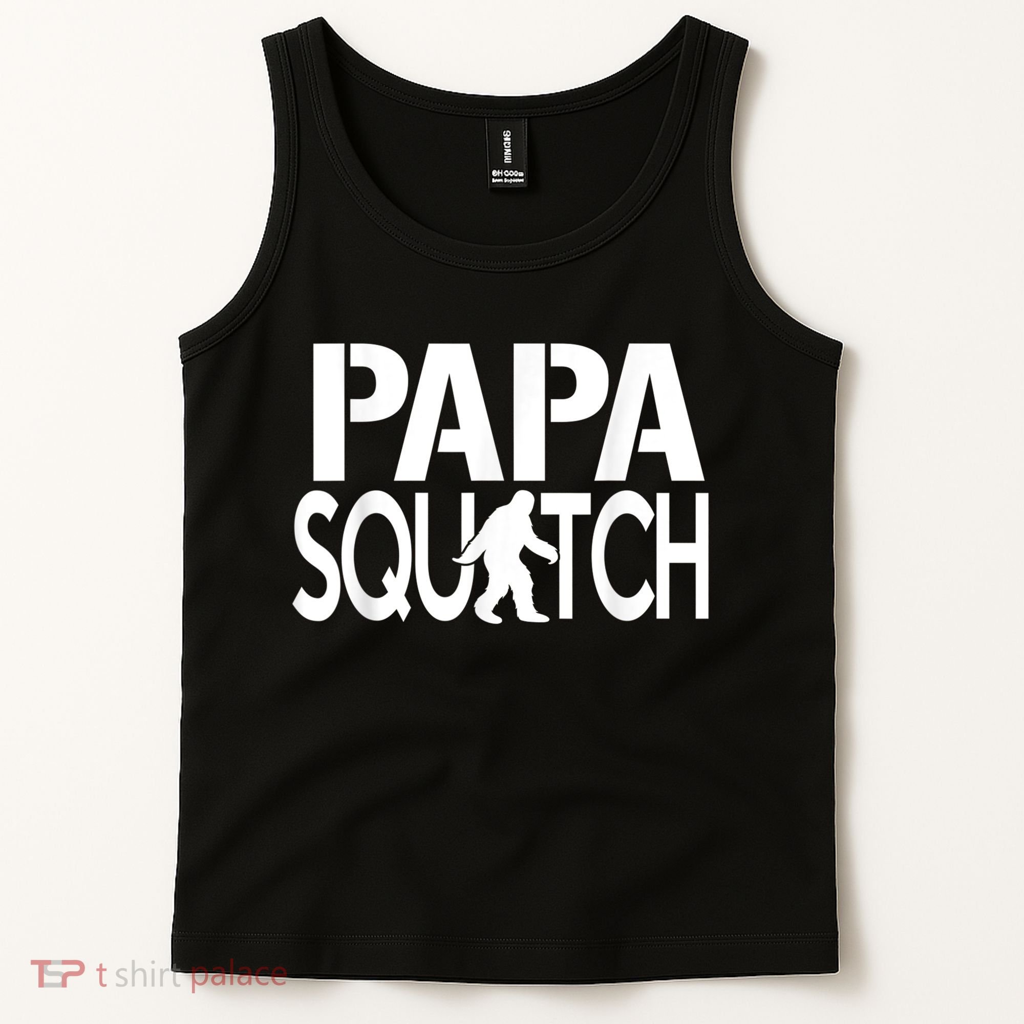 Papa Squatch Shirt Gifts For Dad Sasquatch Bigfoot Tank Top