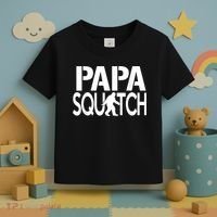 Papa Squatch Shirt Gifts For Dad Sasquatch Bigfoot Toddler T-Shirt thumb 3