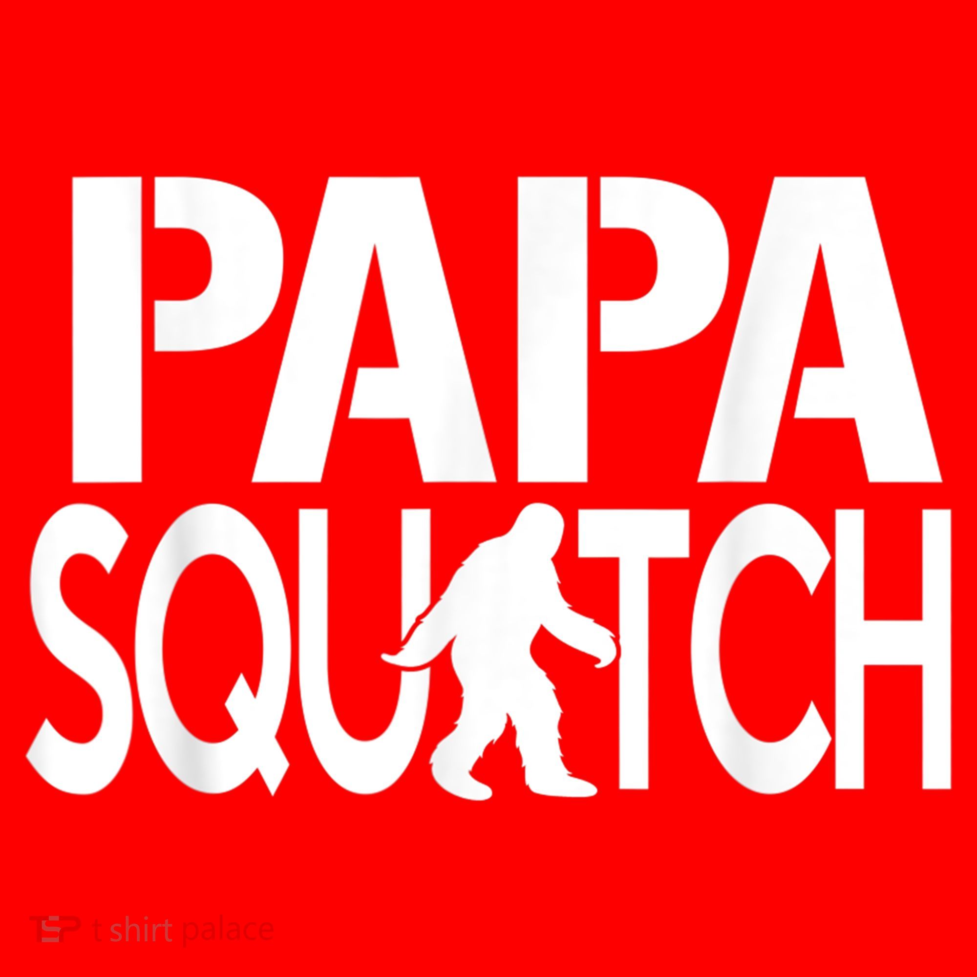 Papa Squatch Shirt Gifts For Dad Sasquatch Bigfoot Santa Hat