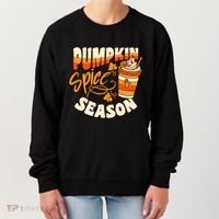 Pumpkin Spice Season Latte Coffee Fall Autumn Funny Women's Sweatshirt thumb 0