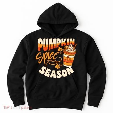 Pumpkin Spice Season Latte Coffee Fall Autumn Funny Hoodie
