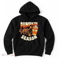 Pumpkin Spice Season Latte Coffee Fall Autumn Funny Hoodie thumb 0