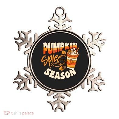 Pumpkin Spice Season Latte Coffee Fall Autumn Funny Ornament