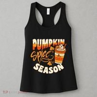 Pumpkin Spice Season Latte Coffee Fall Autumn Funny Women's Tank Top thumb 3