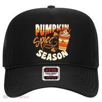 Pumpkin Spice Season Latte Coffee Fall Autumn Funny Hat thumb 0