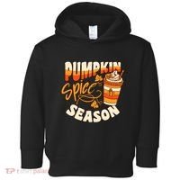 Pumpkin Spice Season Latte Coffee Fall Autumn Funny Toddler Hoodie thumb 0