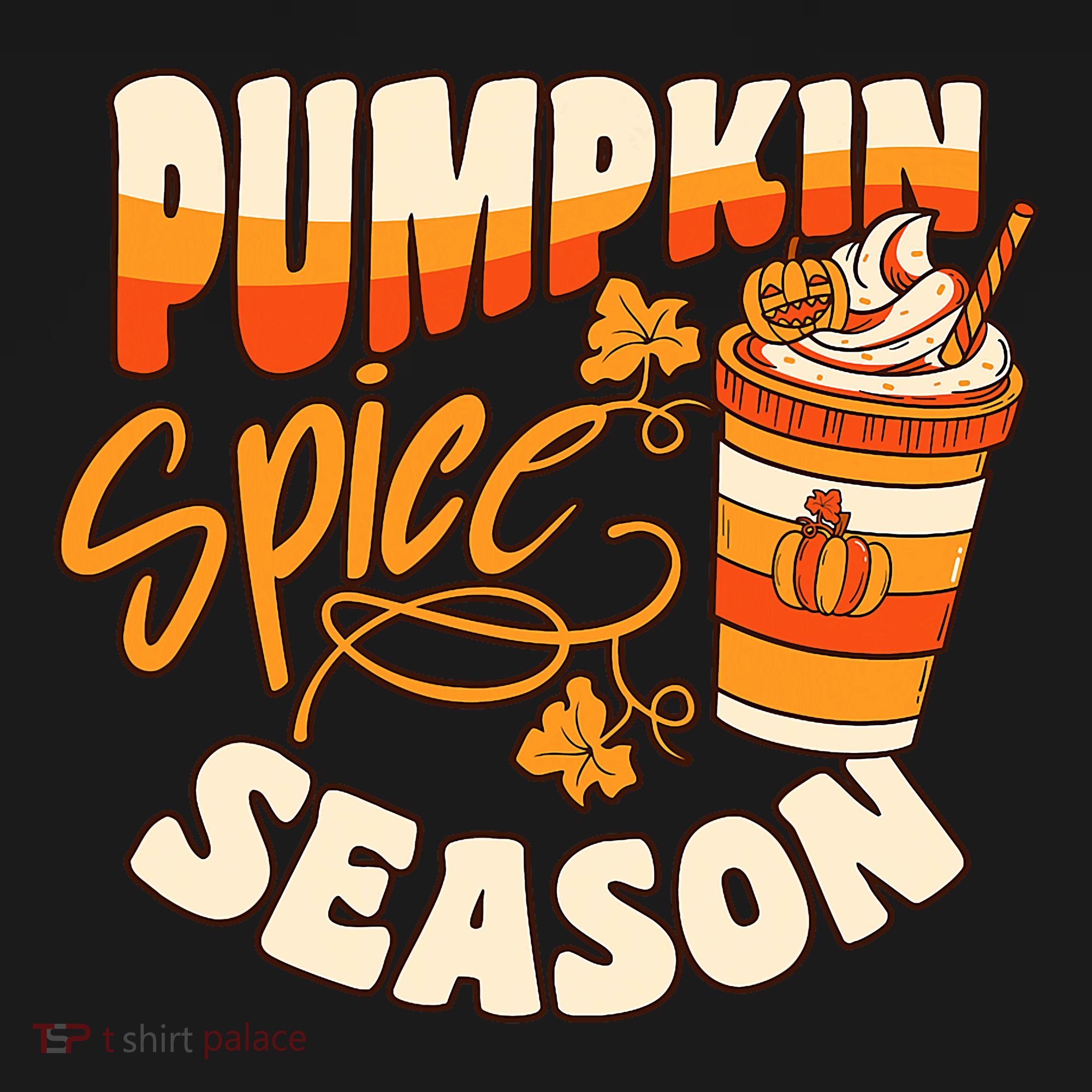 Pumpkin Spice Season Latte Coffee Fall Autumn Funny Kids Sweatshirt