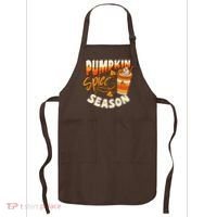 Pumpkin Spice Season Latte Coffee Fall Autumn Funny Apron thumb 0