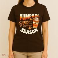 Pumpkin Spice Season Latte Coffee Fall Autumn Funny T-Shirt thumb 4