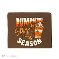 Pumpkin Spice Season Latte Coffee Fall Autumn Funny Mousepad thumb 0