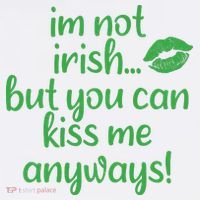 Plus Size St Patrick's Day Shirt, I'm Not Irish But You Can Kiss Me Anyway Apron thumb 3