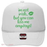 Plus Size St Patrick's Day Shirt, I'm Not Irish But You Can Kiss Me Anyway Hat thumb 0