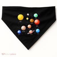 Planets Solar System Science Astronomy Space Lovers USA-Made Doggie Bandana thumb 0