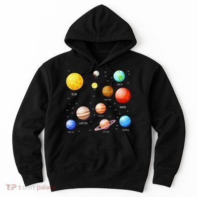 Planets Solar System Science Astronomy Space Lovers Hoodie