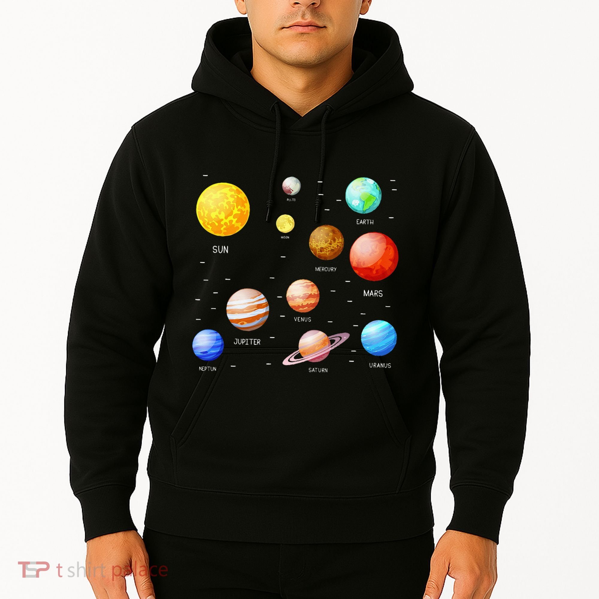 Planets Solar System Science Astronomy Space Lovers Hoodie