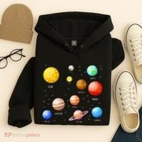 Planets Solar System Science Astronomy Space Lovers Hoodie thumb 4