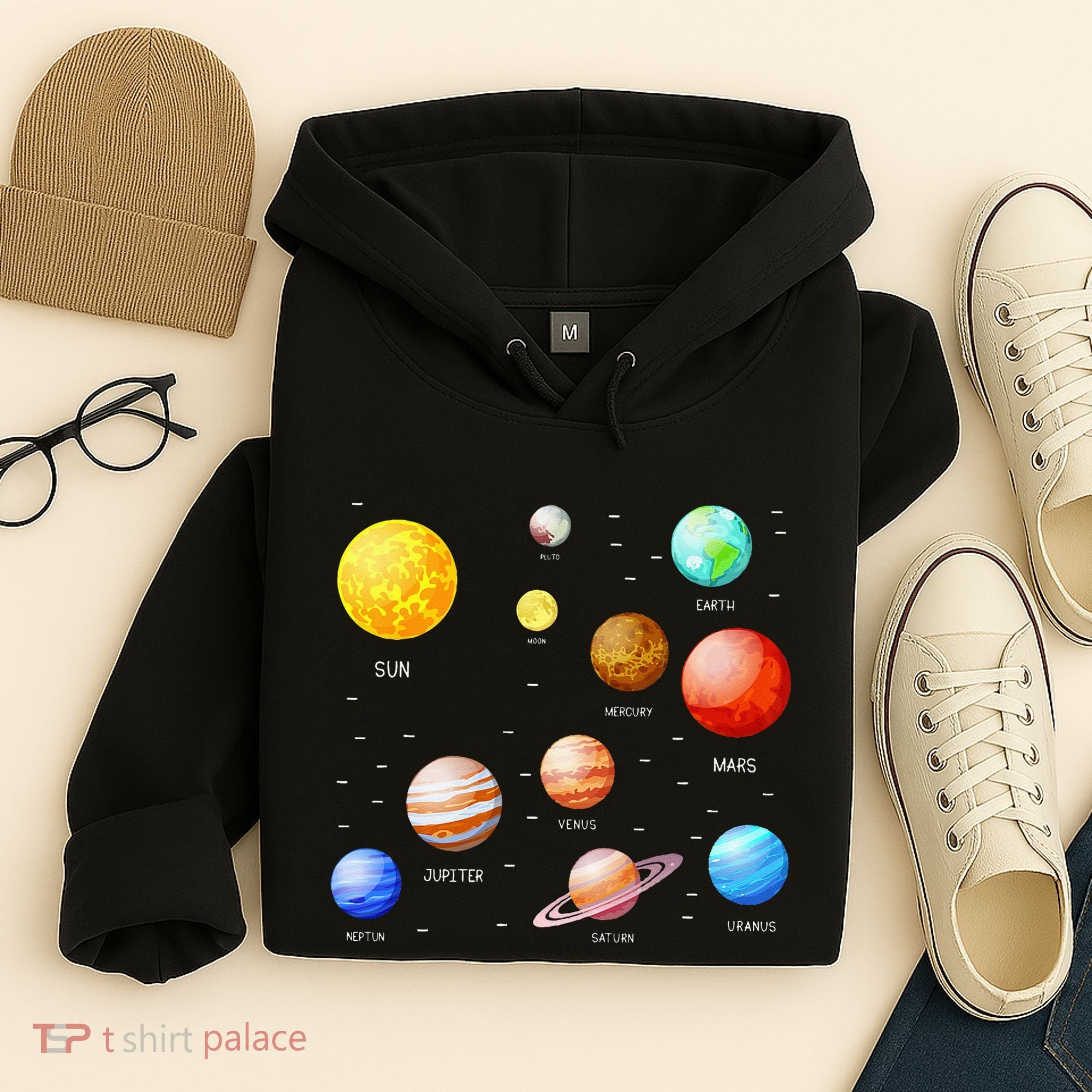 Planets Solar System Science Astronomy Space Lovers Hoodie