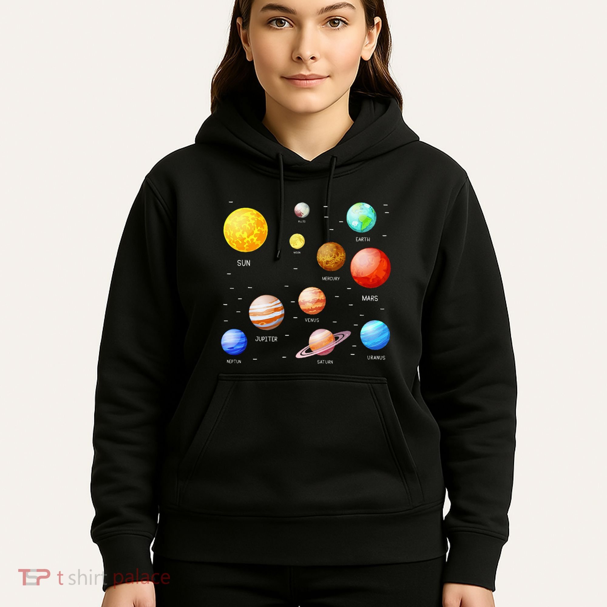 Planets Solar System Science Astronomy Space Lovers Hoodie