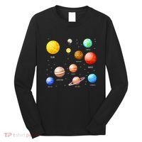 Planets Solar System Science Astronomy Space Lovers Long Sleeve Shirt thumb 0