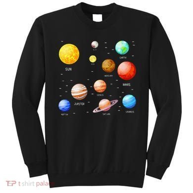 Planets Solar System Science Astronomy Space Lovers Sweatshirt