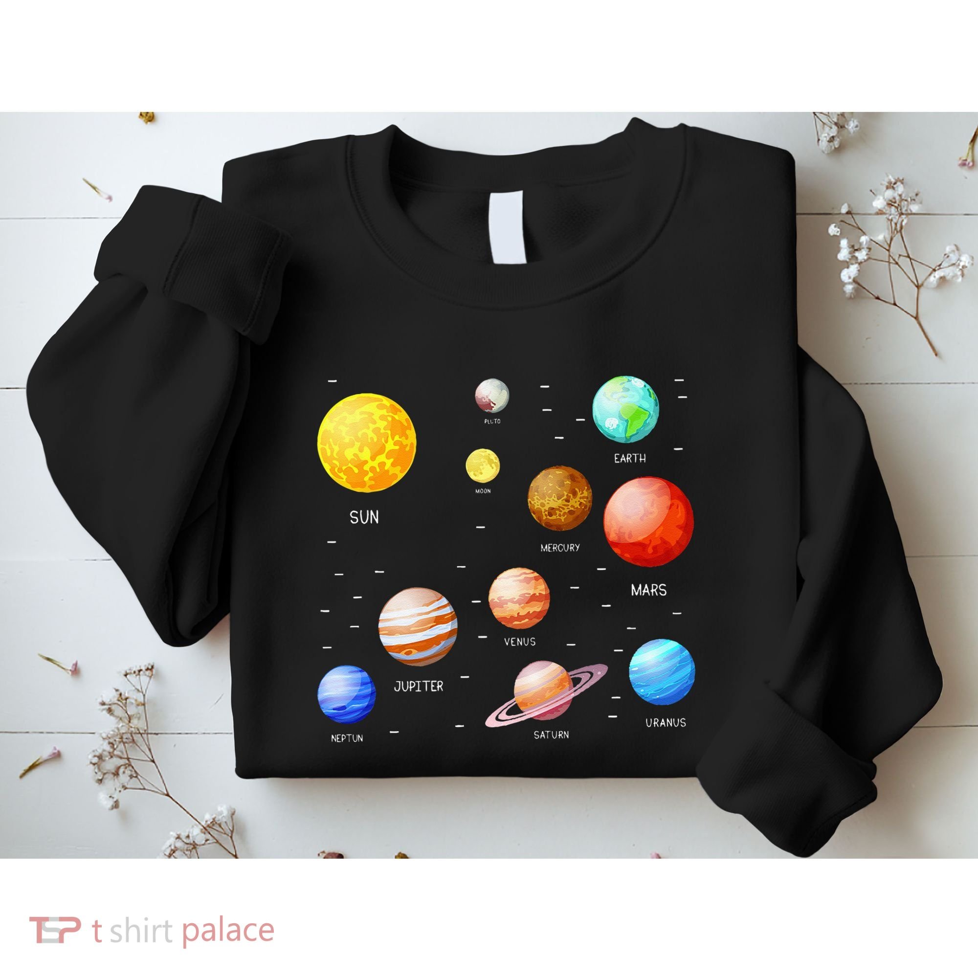 Planets Solar System Science Astronomy Space Lovers Sweatshirt
