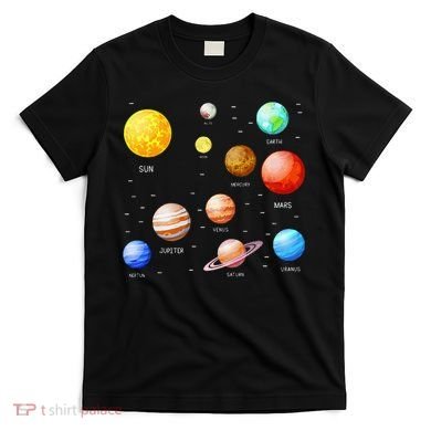 Planets Solar System Science Astronomy Space Lovers T-Shirt