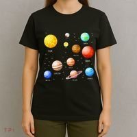 Planets Solar System Science Astronomy Space Lovers T-Shirt thumb 4