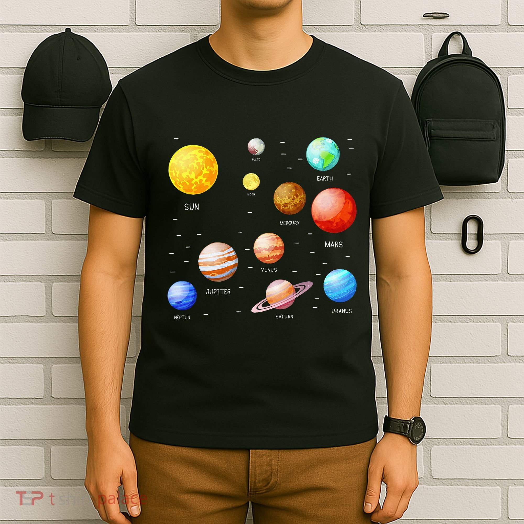 Planets Solar System Science Astronomy Space Lovers T-Shirt