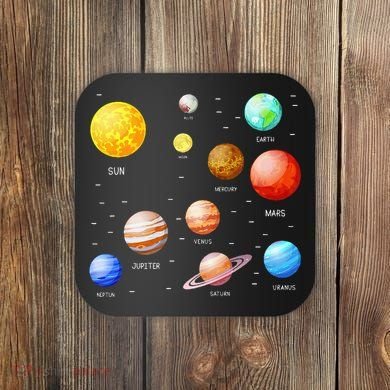 Planets Solar System Science Astronomy Space Lovers Coaster