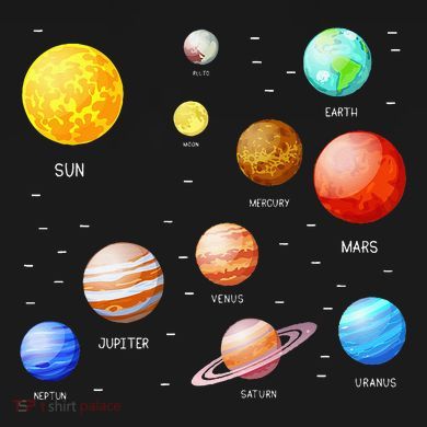 Planets Solar System Science Astronomy Space Lovers Women's Long Sleeve Flannel Pajama Set 